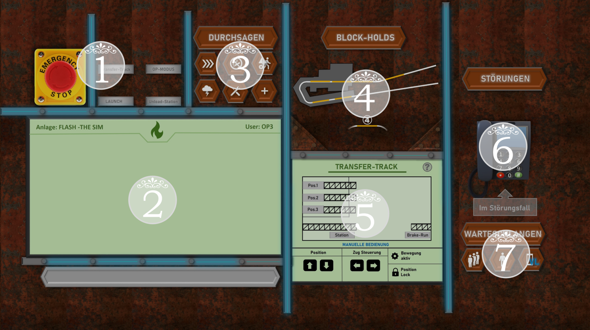 Spielweise – Coaster-Controls
